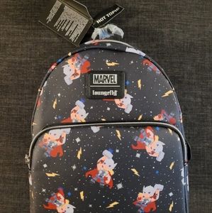 Loungefly Marvel Thor Chibi Galaxy Mini Backpack NWT
